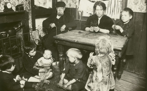 london-3 - This photograph shows a family in their home in Bethnal Green, part of a series taken to expose the terrible living and working conditions of people in the East End, circa 1900.
Picture: PLA Collection/Museum of London