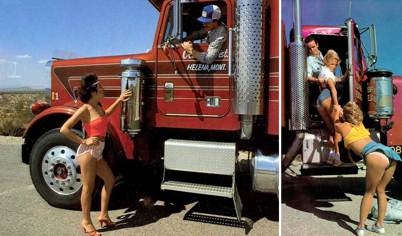 Naked girls on semi trucks