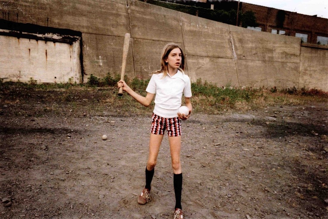 Girl with Bat and Ball, 1977