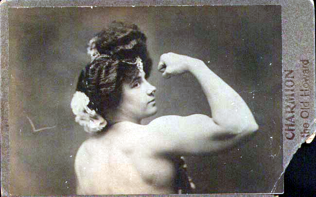 Charmion (1875 - 1949), vaudeville strongwoman and trapeze artist