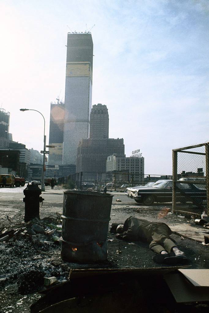  1970 "View of the World Trade Center under construction from Duane Street." IMAGE: CAMILO JOSÉ VERGARA/LIBRARY OF CONGRESS