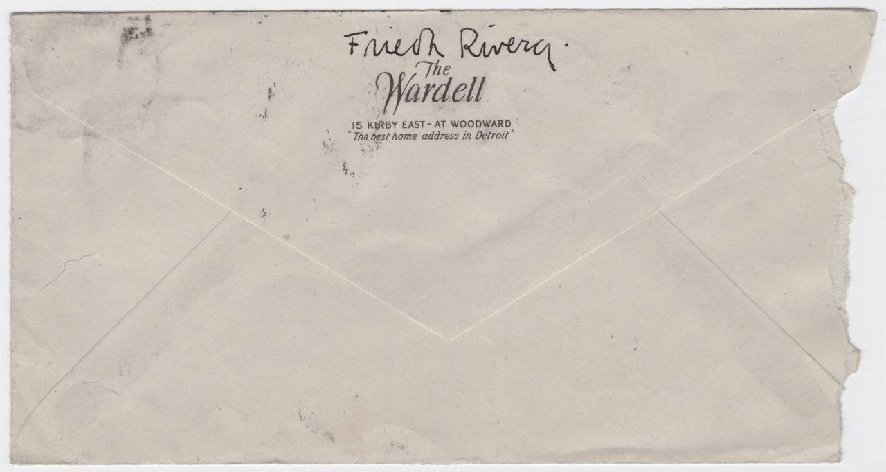 Georgia O’Keeffe Frieda Kahlo envelope march 1933