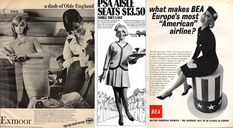 Sex Sells Seats Vintage Airline Advertising Flashbak