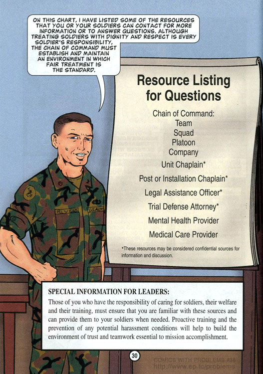 The Us Army S Official ‘don T Ask Don T Tell Homosexual Policy Comic Book 2001