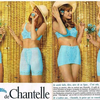 Publicité Advertising 1969 2 pages Lingerie Sous Vetements Chantelle