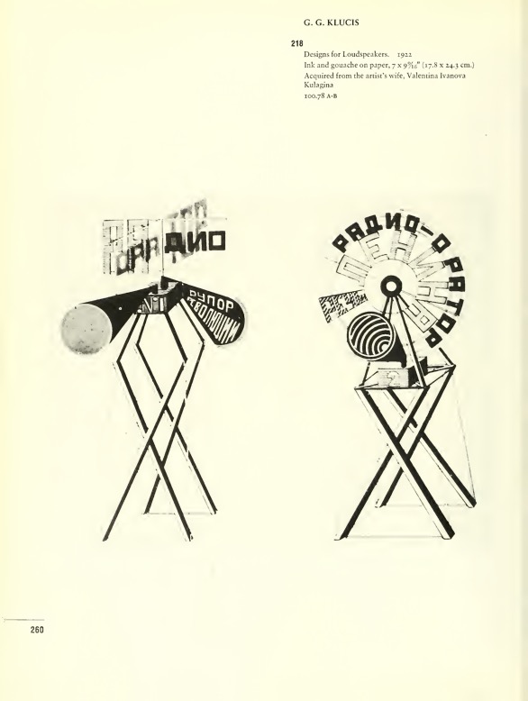 DesignsforLoudspeakers 1922 By GG Klucis Flashbak