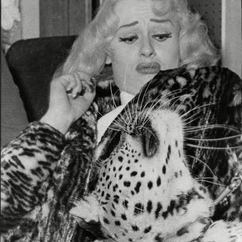 Sabrina (norma Ann Sykes) With Chico The Cuddly Leopard And London