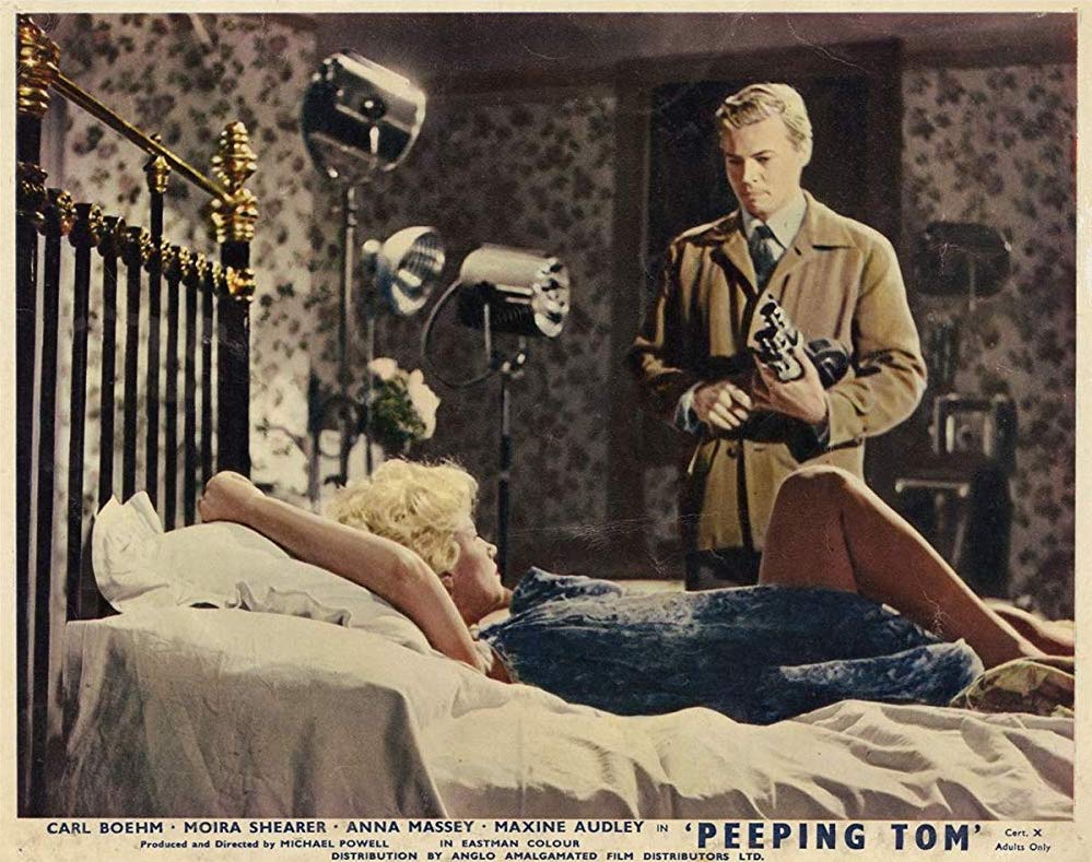 Peeping tom pameal green lobby card.