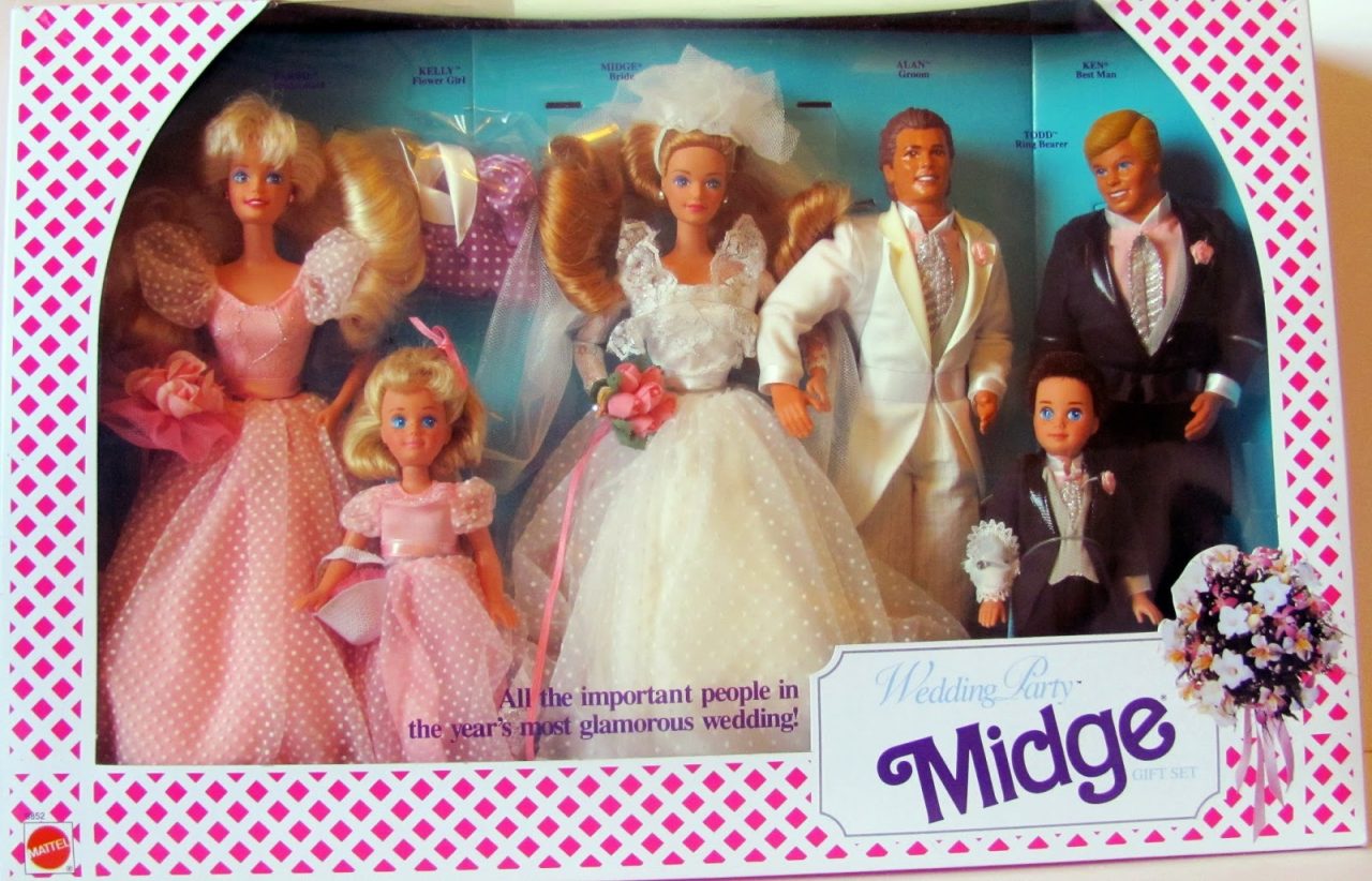 Midge and Alan (1991) wedding day set - Barbie Dolls