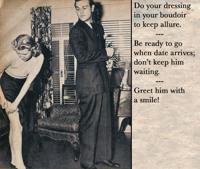 Tips for single women 1940s