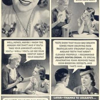 I want a man, grannie but I have bad breath – vintage Colgate advert