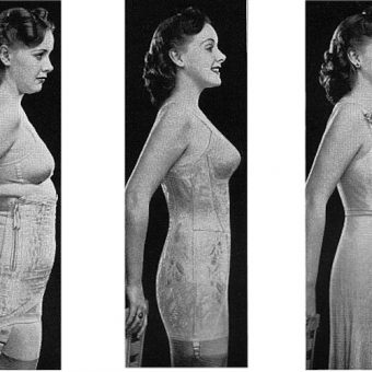 The corset: before and after photos