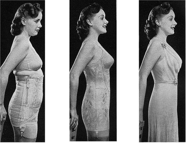 The corset: before and after photos - Flashbak