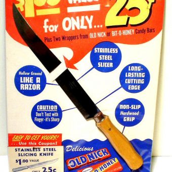 Before health and safety: The Candy Knife slices like a razor