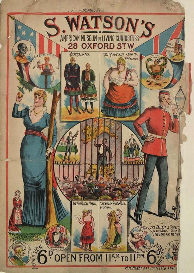 Highlights from the Victorian circus freak show (posters ...