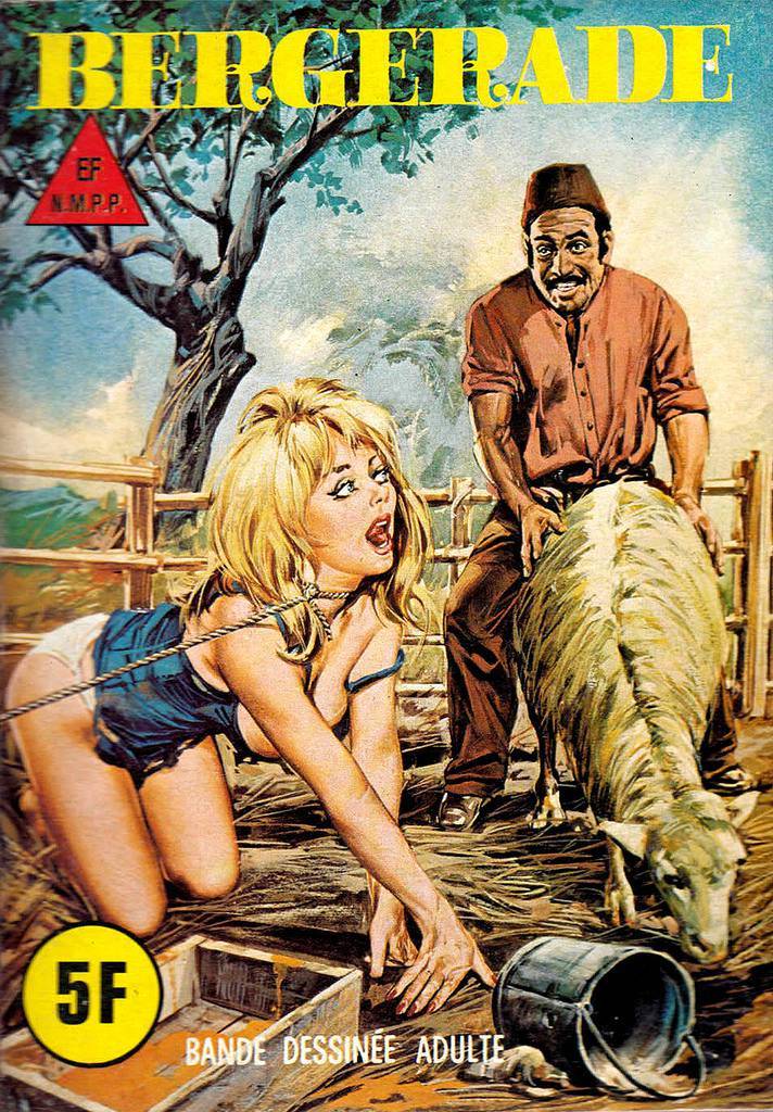 Covers of Sleazy Italian Adult Comic Books From the 1970s and 80s.