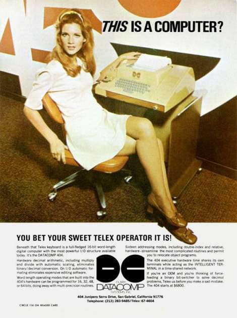 Sexist Computer Adverts In The 1960s, 1970s & 1980s - Flashbak