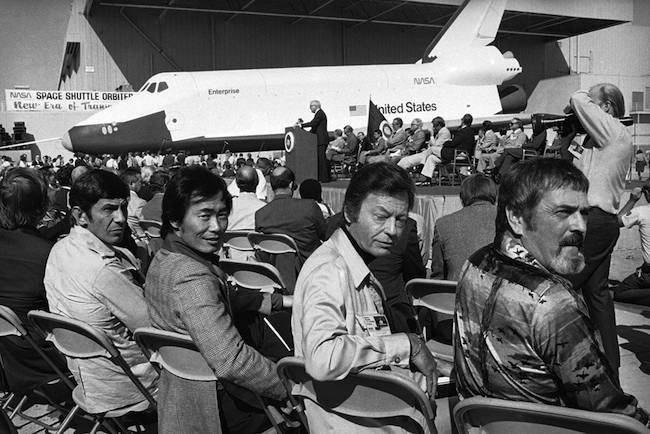 1976 The Star Trek Cast Meet The Space Shuttle Orbiter Enterprise Flashbak