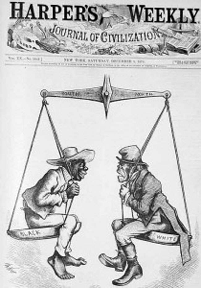 The simian negroid Irish depicted in English and American cartoons