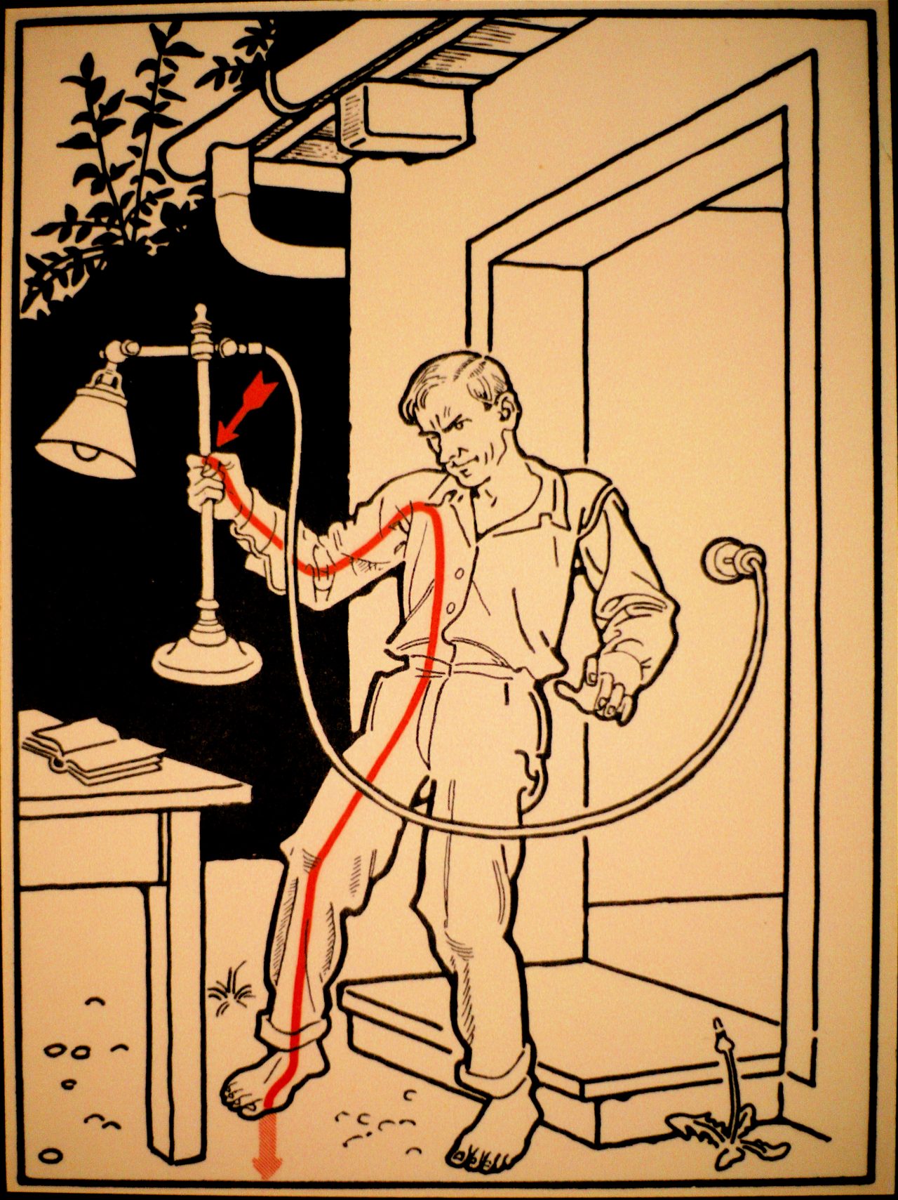 Elektroschutz in 132 Bildern’ (Electrical Protection in 132 Pictures) by Viennese physician Stefan Jellinek (1878-1968)