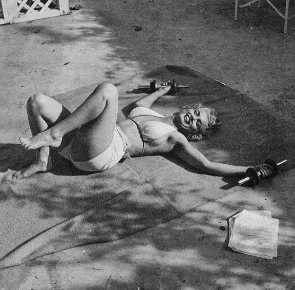 Marilyn Monroe at the Bel Air Hotel in 1953.