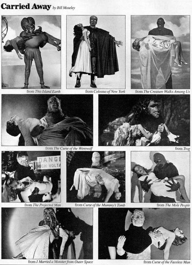 33 images of heroic monstrous men carrying pathetic weak busty women in