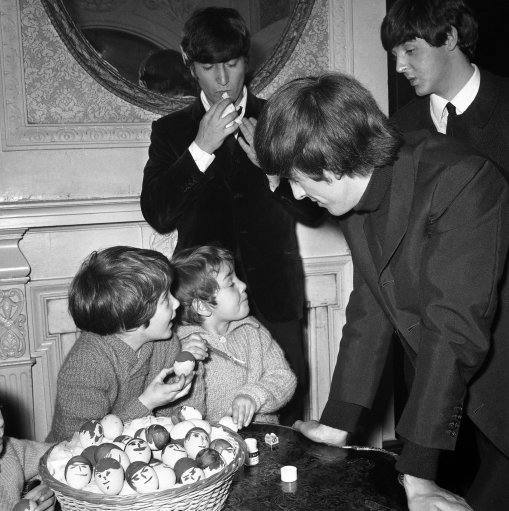 London Beatles with Orphan Children