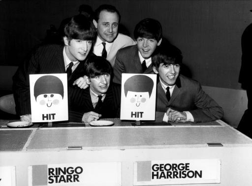 The Beatles and dj David Jacobs