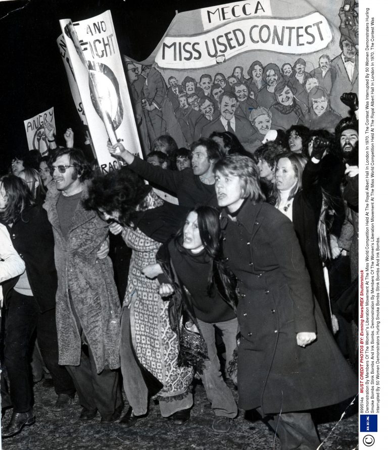 Demonstration By Members Of The Women''s Liberation Movement At The ...