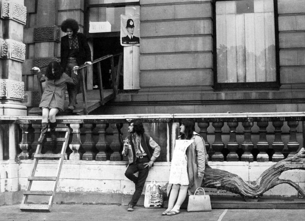 For these unidentified Hippies home is a mansion in Londons Piccadilly in which they are currently squatting. The only entrance is a makeshift drawbridge on the ground floor which is closed at night to stop anyone getting in.