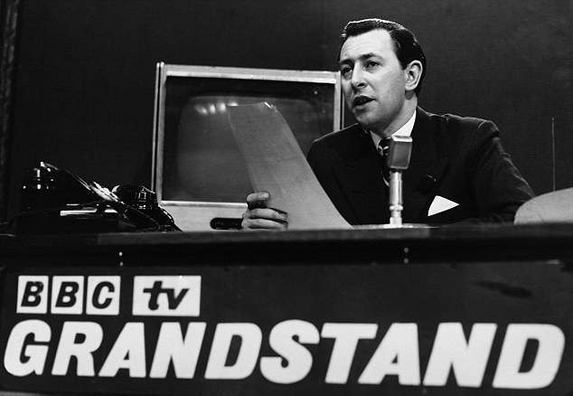 Sportscaster David Coleman on BBC Television's 