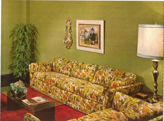 70s deals retro couch