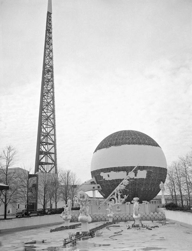 The second and last season of this edition of the New York World's Fair closed on October 27, 1940. Unfortunately, events in Europe were descending into a second World War, and budget overruns ended up leaving the World's Fair as a financial failure. Shown here is a view of the View of the Trylon and Perisphere being dismantled in New York, on January 23, 1941. (AP Photo)