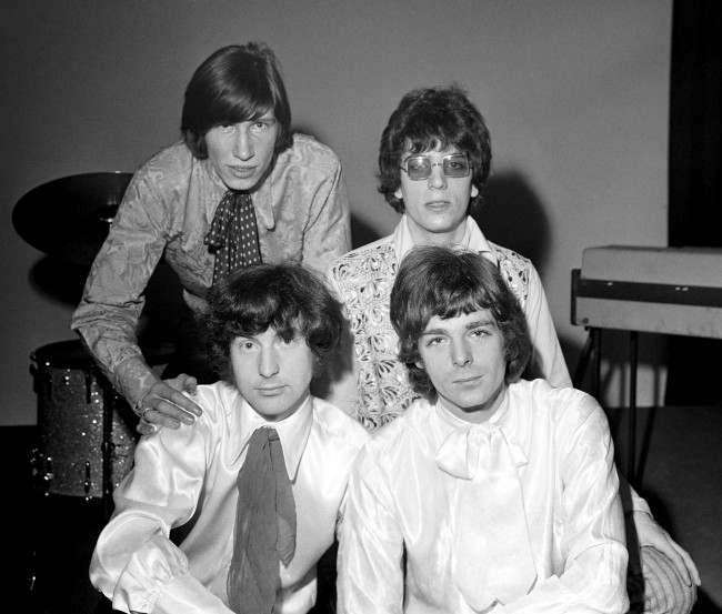 Pink Floyd - 1967. Back row: Roger Waters (l) and Nick Mason. Front row: Syd Barrett (l) and Rick Wright.