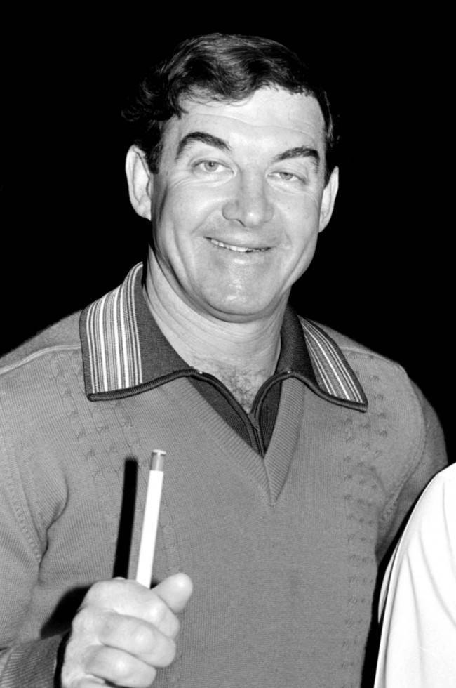 Eddie Charlton, the undisputed king of Australian snooker for many years. Acclaimed as having the smoothest cue action in the sport, he has contested the worlds major tournaments.