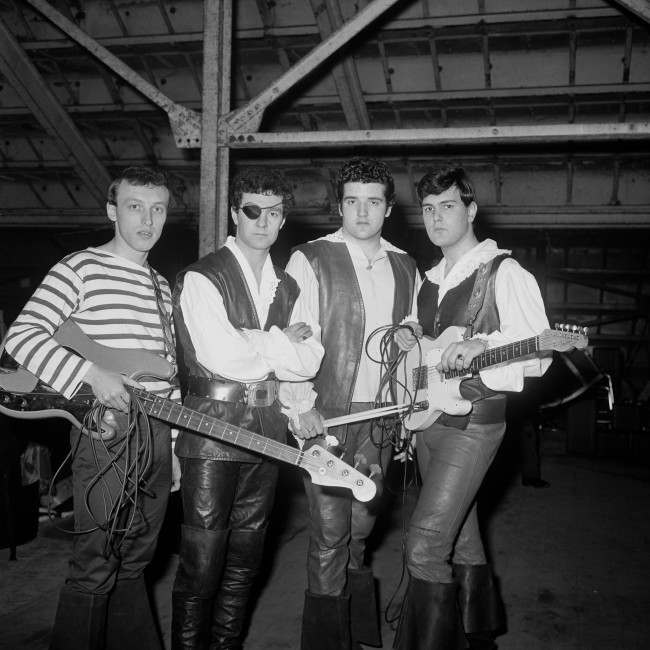 Johnny Kidd (real name Frederick Alfred Heath) shown here with an eye patch with the rest of the band.