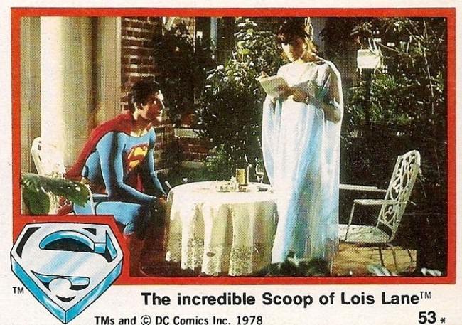 Superman the movie lot 4 Topps Trading Cards 1978