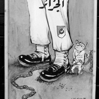 1958: Anti-French Cartoons Showing A Fat Marianne Murdering Algerian Children