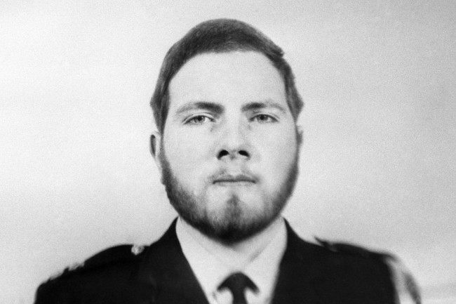A Scotland Yard picture of Police Constable Michael Hills, a 22-year-old bachelor living at Croydon, Surrey, who was on duty outside St James's Palace when he heard a gun fire. He was wounded in the chest as he approached gunman Ian Ball and collapsed after using his personal radio to report: "I have been shot". PC Hills joined the Metropolitan Police 'A' Division at Cannon Row last may, straight from training school. 923-Archive-pa165834-22 Ref #: PA.19319705 Date: 21/03/1974
