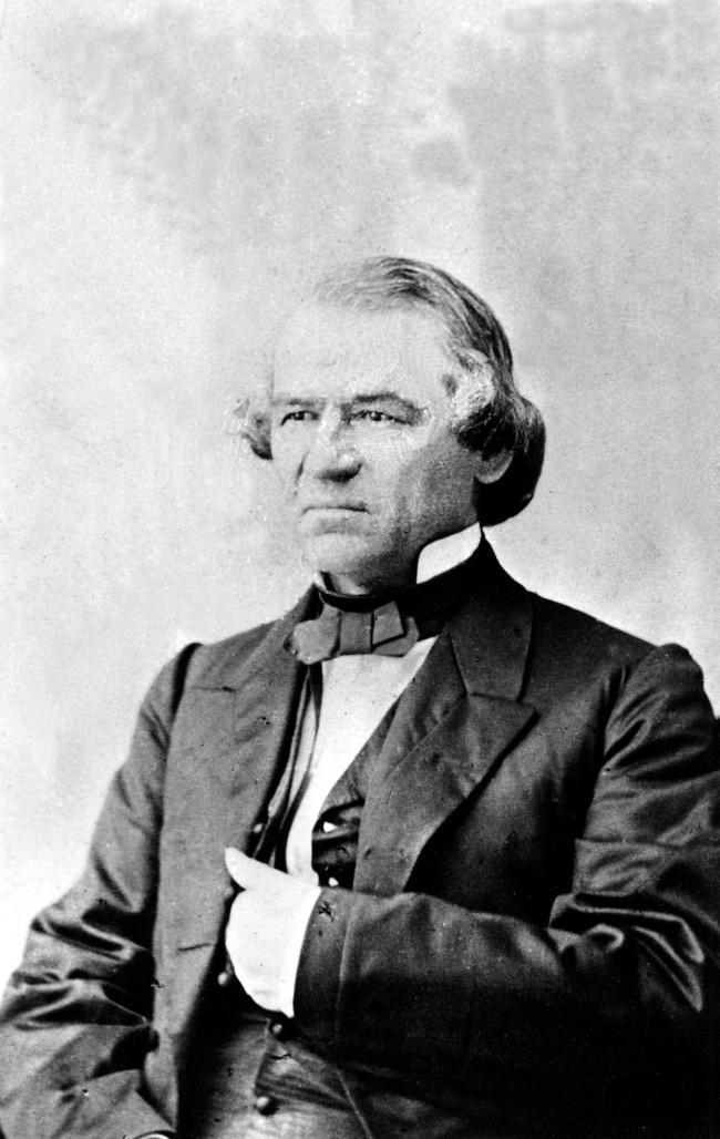 This is an undated photo of the seventeenth President of the United States Andrew Johnson. (AP Photo) Date: 01/06/1865
