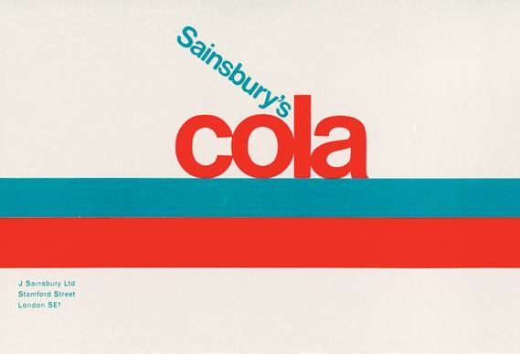 Sainsbury's Own Label Cola label, 1966