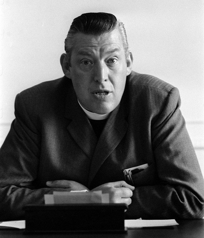 The Reverend Ian Paisley during a press conference in Stormont, Northern Ireland.