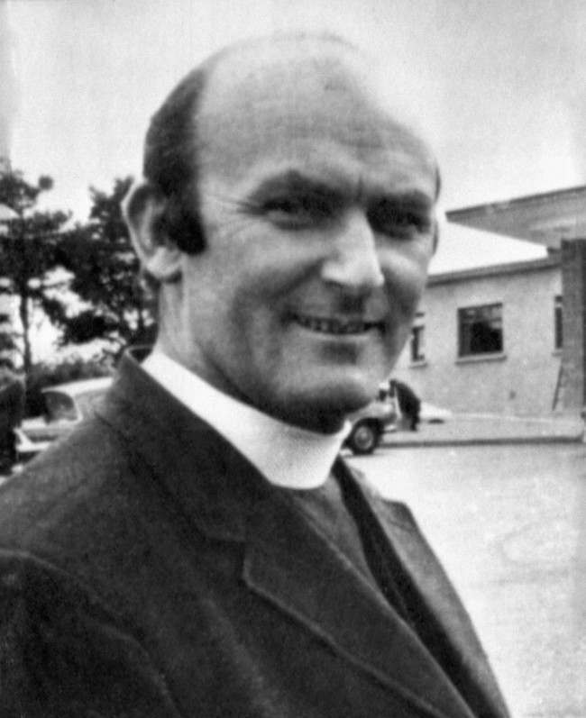 Father Hugh Mullan, 40, of St John's Presbytery, Falls Road, the priest who was shot and killed when administering the last rites to a casualty in riots near the Ballymurphy estate earlier today. Date: 10/08/1971