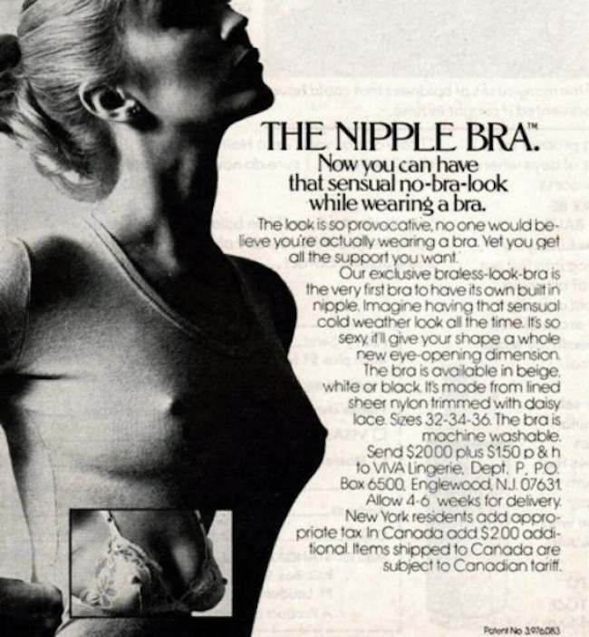 The Nipple Bra: The Only Support With Built-In Nipples - Flashbak