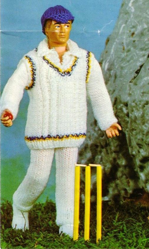 knitted man doll