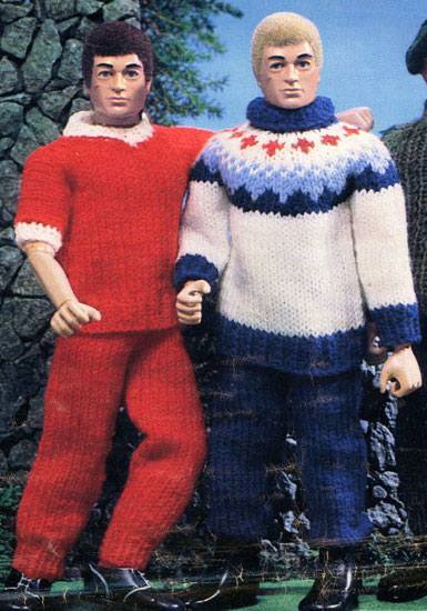 knitted man doll