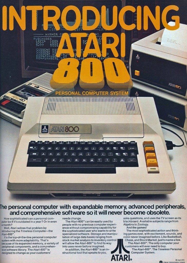 Atari 800 advert