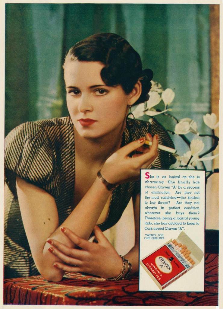 craven cigarette ads 1930s 1934 ad throat sake ten flashbak advertisement