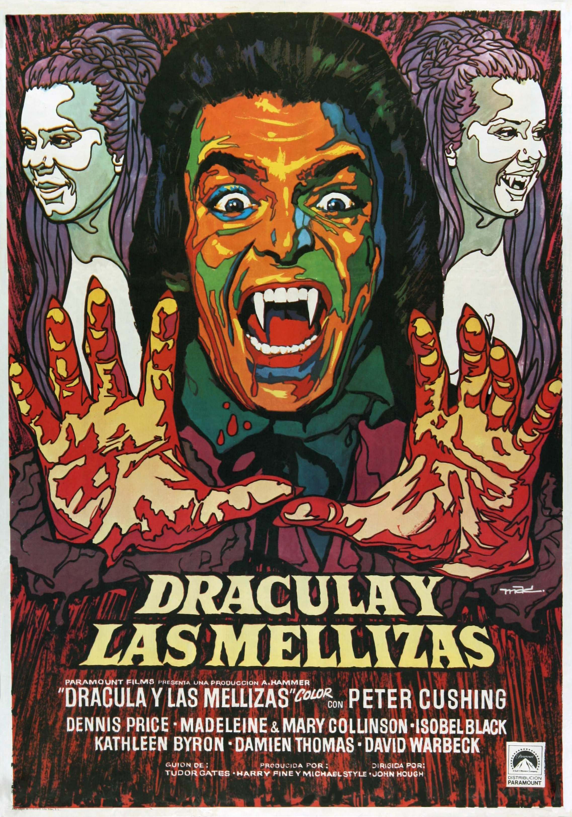 Spanish poster for Twins of Evil