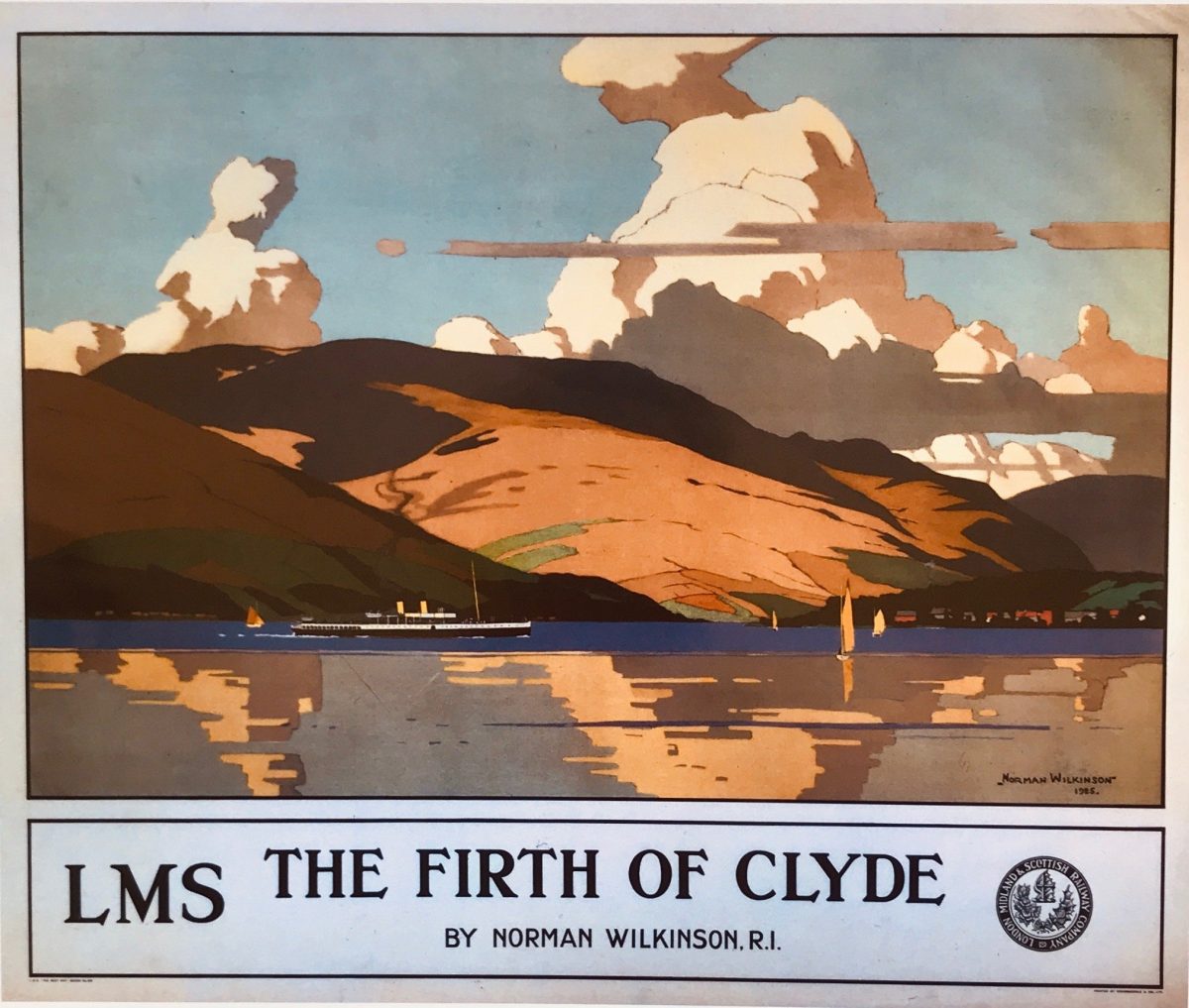 Cruden Bay Railway Vintage Old Advert Poster Scotland Holiday Travel Nature